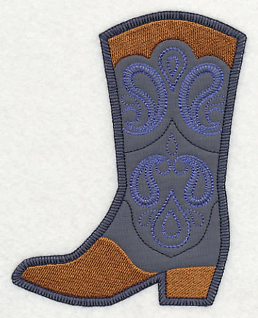 Cowboy Boot with Paisley (Heirloom Applique) - Image 4