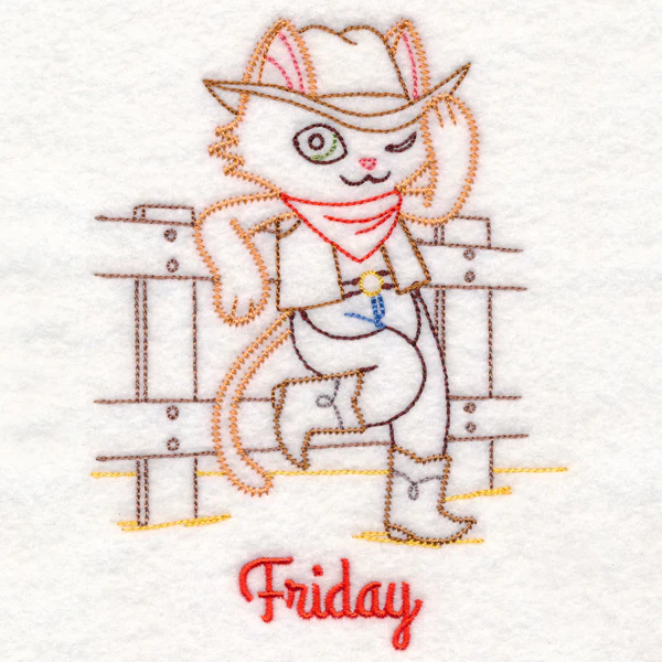Cowboy Cat on Friday (Vintage) - Image 3