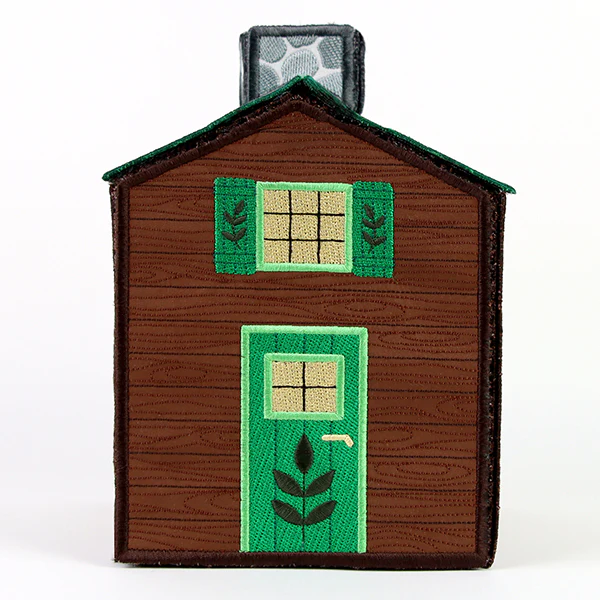 Cozy Cabin Tissue Box (In-the-Hoop) - Image 3