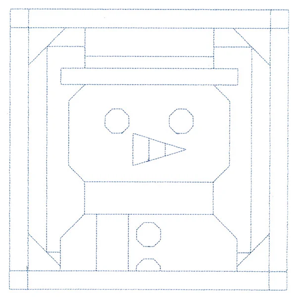 Cozy Christmas Quilting Square - Snowman (Double Run) - Image 6