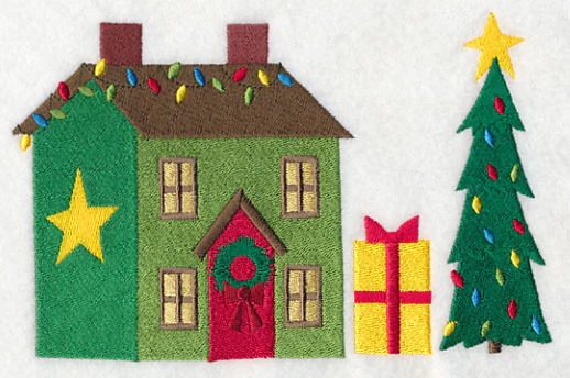Cozy Christmas Village Santa's House