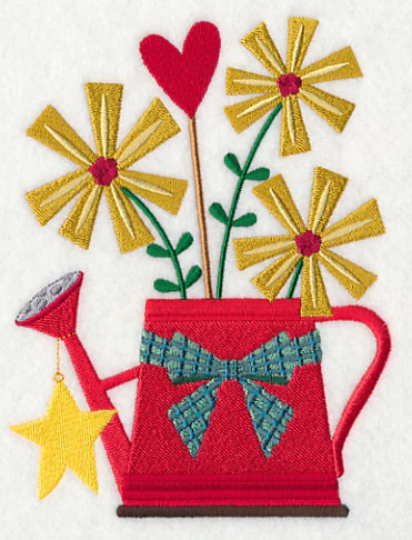 Cozy Christmas Watering Can with Star - Image 2