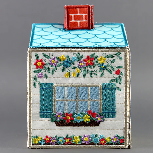Cozy Cottage Tissue Box (In-the-Hoop) - Image 6