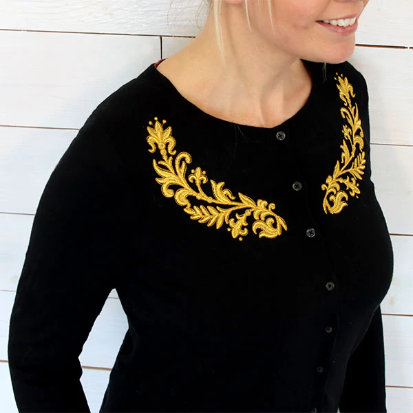 Crafted with Elegance Botanical Neckline - Image 8