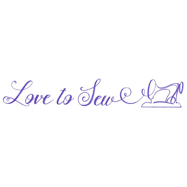 Crafty Calligraphy - Love to Sew