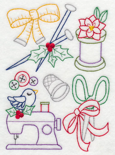 Crafty Christmas Collage (Vintage) - Image 4