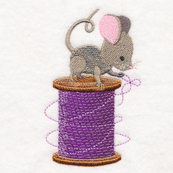 Crafty Critters Mouse with Thread - Image 3