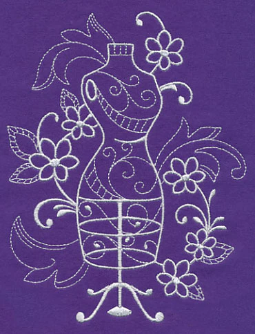 Crafty Dress Form (Whitework) - Image 3