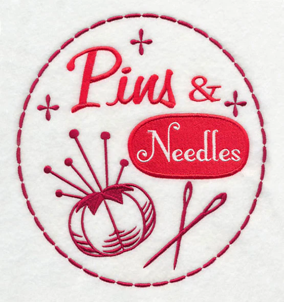 Crafty Notions Label: Pins & Needles
