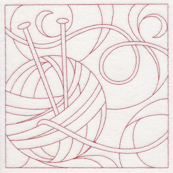 Crafty Quilting - Knitting (Double Run)