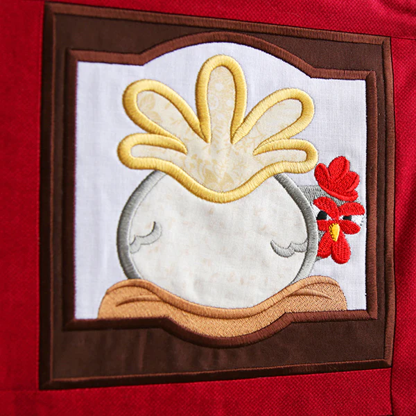 Crazy Coop Chicken Square - Gertrude (Quilt Block) - Image 9