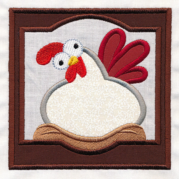 Crazy Coop Chicken Square - Janet (Quilt Block) - Image 5