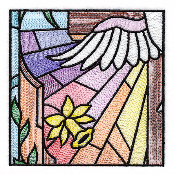 Cross & Dove Stained Glass Window Easter Scene 3 - Image 7