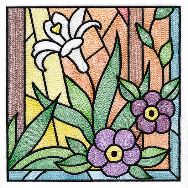 Cross & Dove Stained Glass Window Easter Scene 6 - Image 9