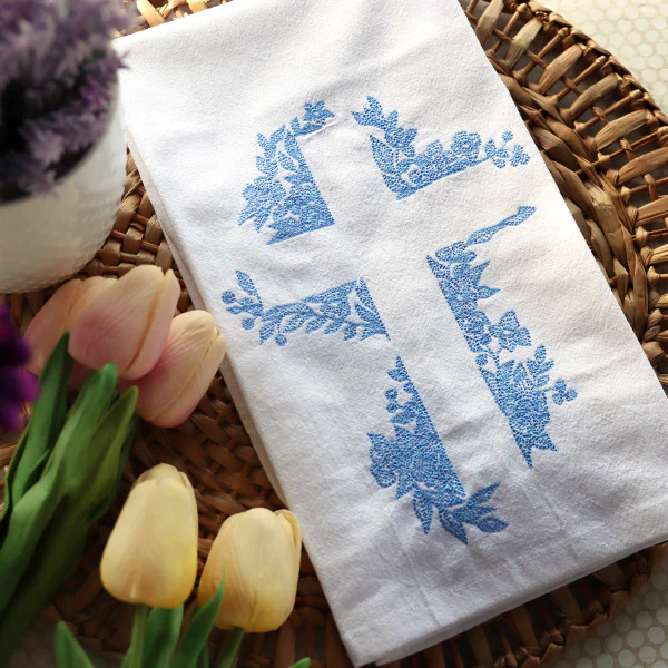 Cross in Flowers (Embossed) - Image 23