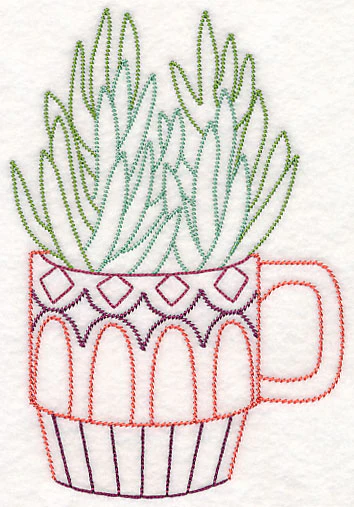 Cup o' Succulent - Senecio (Vintage) - Image 4