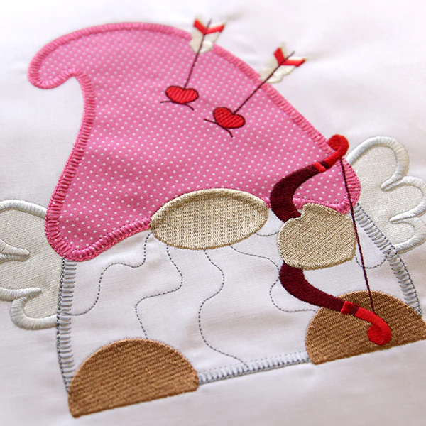 Cupid for Valentine's Day Gnome (Heirloom Applique) - Image 6