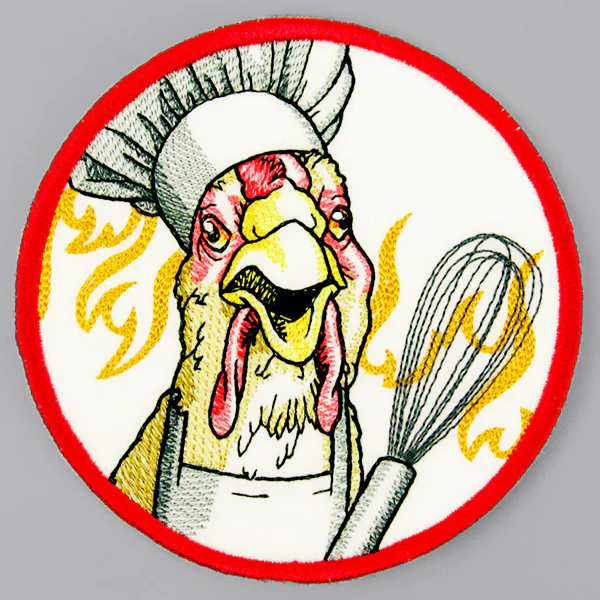 Currently Unsupervised Chicken Coaster (In-the-Hoop)