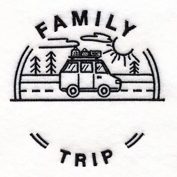 Customizable Family Trip - Satin Stitch - Image 10