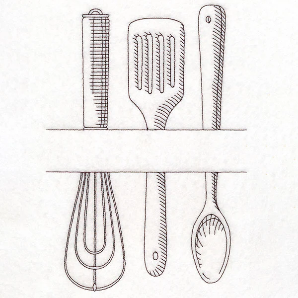 Customizable Kitchen Frame - Cooking Utensils