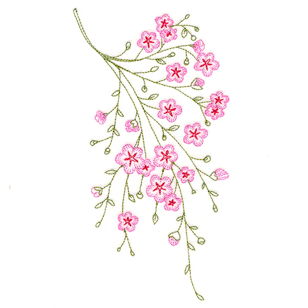 Dainty Branching Cherry Blossoms - Image 4