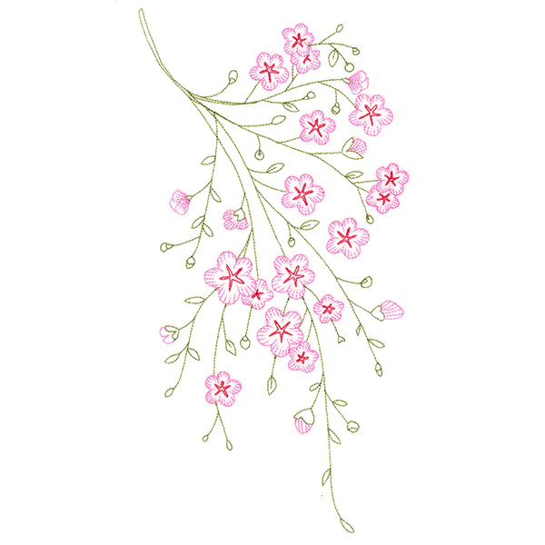Dainty Branching Cherry Blossoms - Image 5