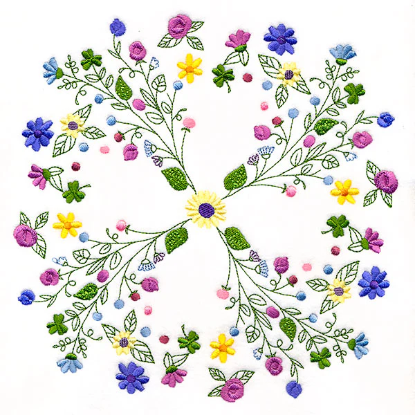 Dainty Flower Kaleidoscope Circle - Image 9