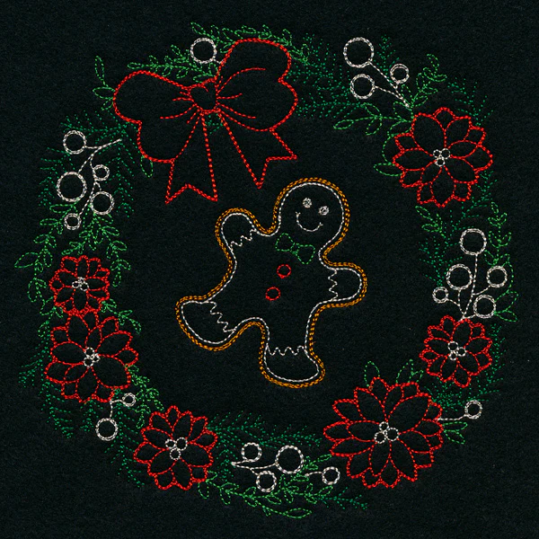 Dainty Gingerbread Wreath (Vintage) - Image 2