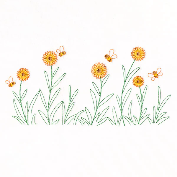Daisies & Honeybees Border - Image 9