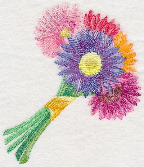 Daisy Bouquet in Watercolor - Image 2