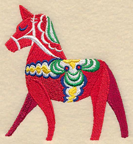 Dala Horse Stack - Posing