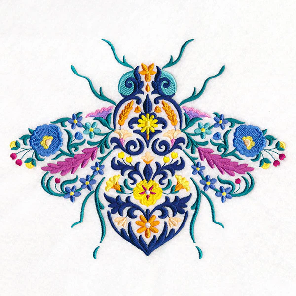 Damask Flowers Bee - Image 9