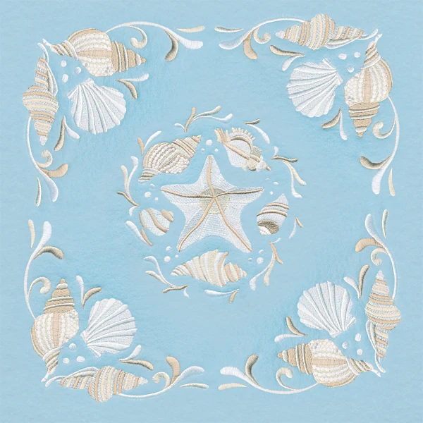 Dancing Seashells Pillow Pair