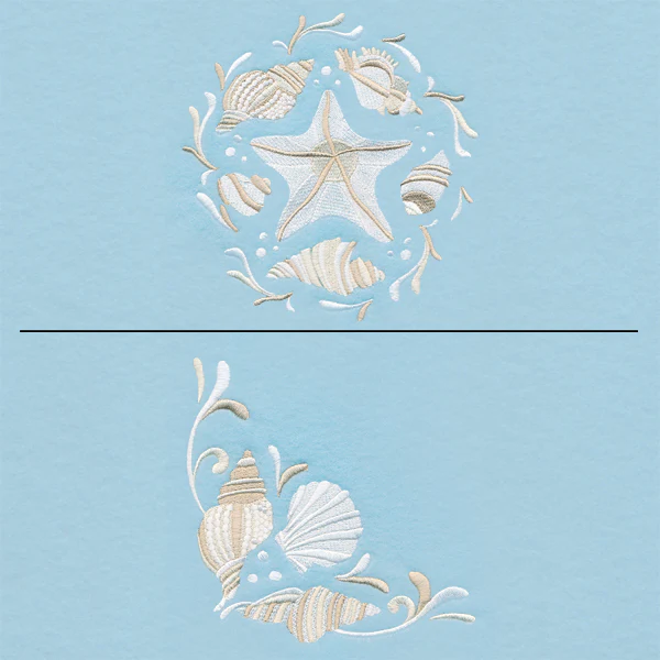 Dancing Seashells Pillow Pair - Image 2