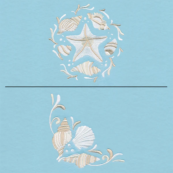 Dancing Seashells Pillow Pair - Image 3