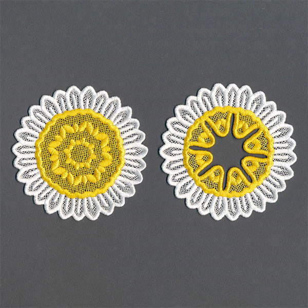 Darling Daisy Wine Glass Coaster (Lace) - Image 8