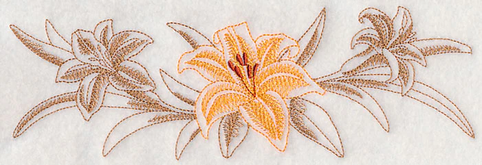 Daylily Border (Toile) - Image 2