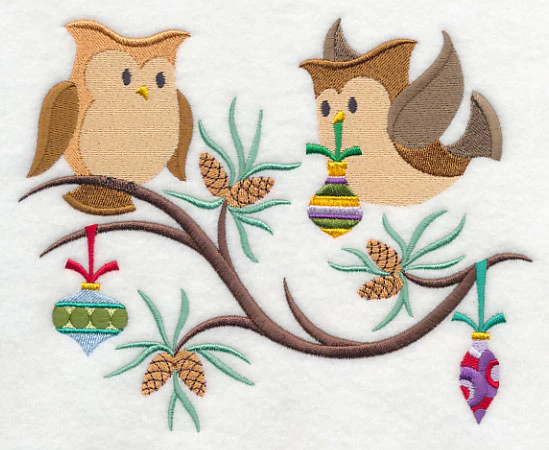 Deck the Halls with Christmas Owls - Image 2