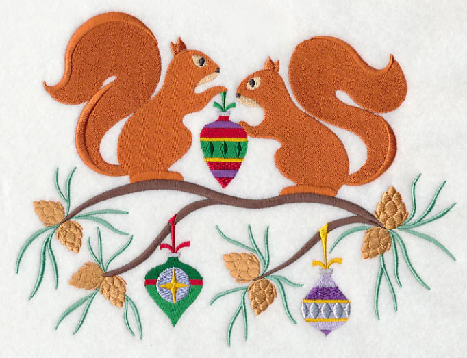 Deck the Halls with Christmas Squirrels - Image 4
