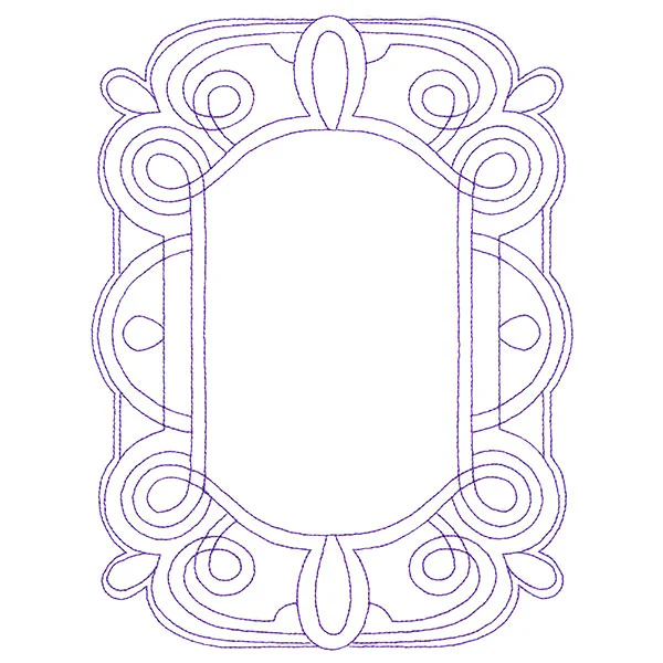 Decorative Quilting Backdrop Rectangle 3 (Double Run)