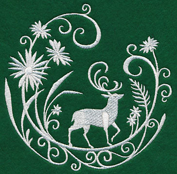 Deer Whitework Scene - Image 4