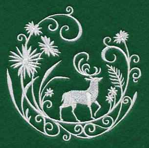 Deer Whitework Scene - Image 5