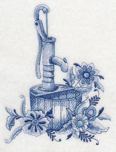 Delft Blue Country Flowers - Image 3