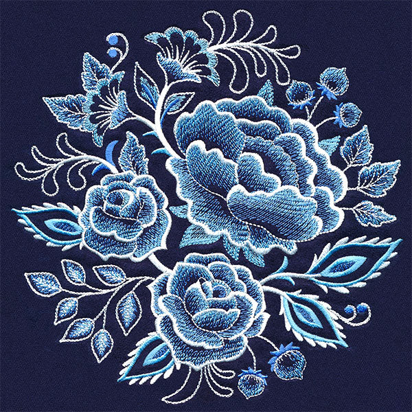 Delft Blue Florals Bouquet - Image 3