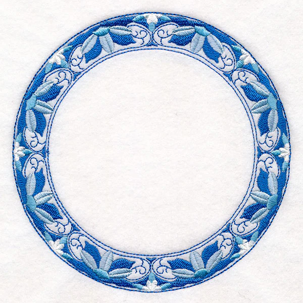 Delft Blue Mandala Narrow Wreath - Image 7