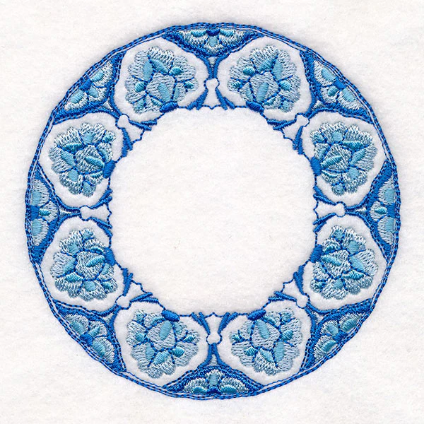 Delft Blue Mandala Wreath - Image 9