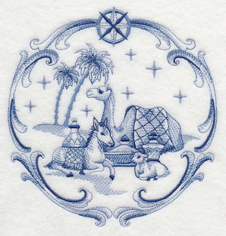 Delft Blue Nativity Animals - Image 3