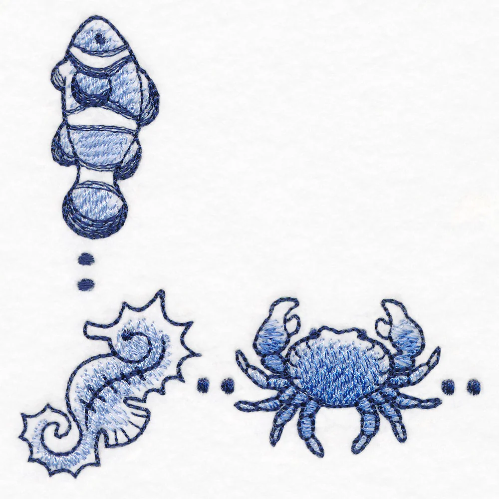 Delft Blue Seaside Corner - Sea Creatures - Image 4
