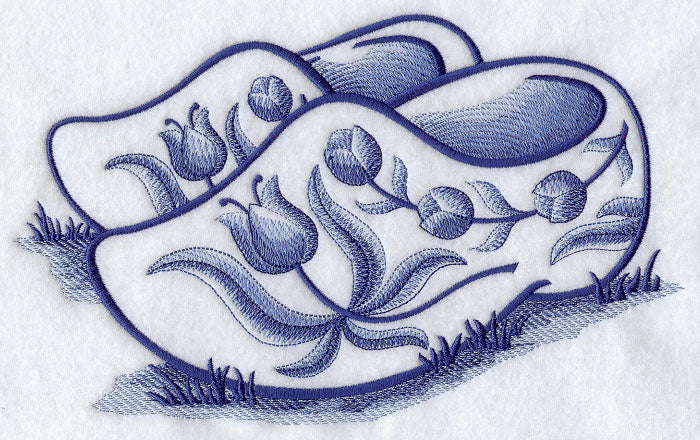 Delft Blue Wooden Shoes - Image 4