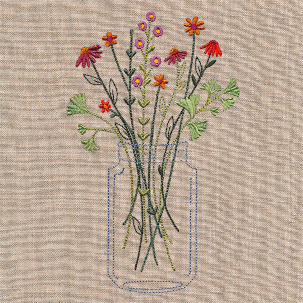 Delicate Autumn Mason Jar - Image 4